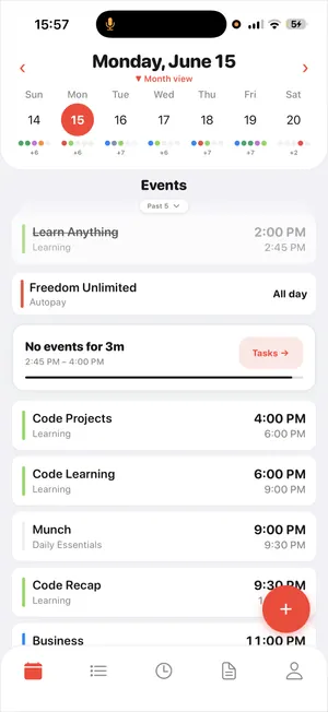 Divux events list